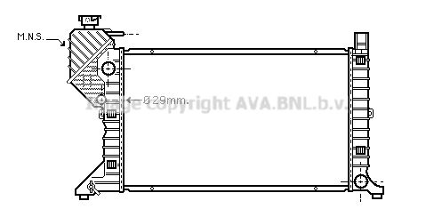 AVA QUALITY COOLING Радиатор, охлаждение двигателя MS2300